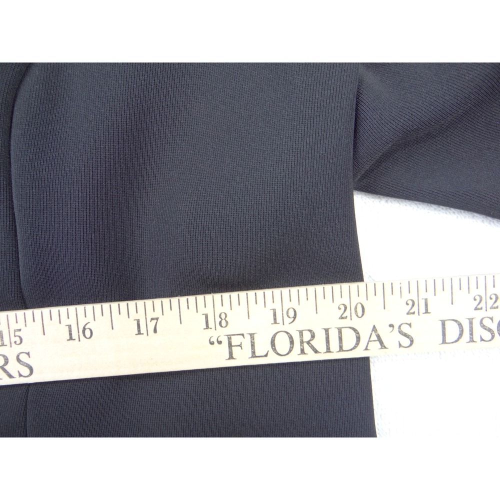 Allison Woods Womens Black Button Front Blazer Jacket Plus Size 16W - Picture 3 of 5